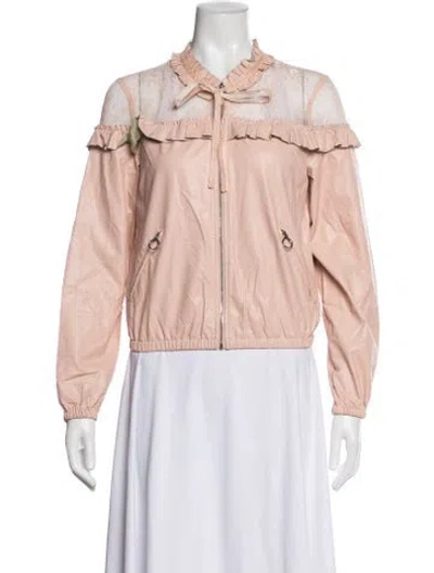 Pre-owned Pinko Bomber Jacket In Pink