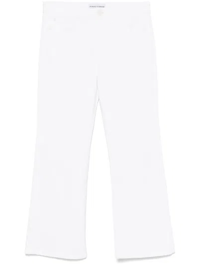 Pinko Britney Bootcut Jeans In Bianco Brill.