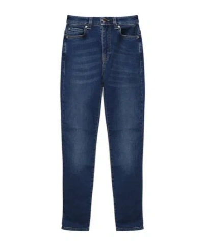 Pinko Bootcut Slim-fit Denim Jeans In Blue