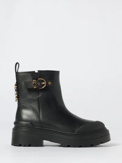 Pinko Boots  Woman Color Milk In Black