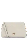 Pinko White Leather Triplet Mini Crossbody Bag