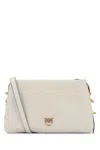 Pinko Logo-plaque Shoulder Bag In Neutral