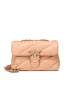 Pinko Medium Quilted Nappa Leather Love Bag In Pink