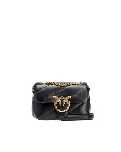 Pinko Borsa A Tracolla "mini Love Bag Puff" Black In Z99q