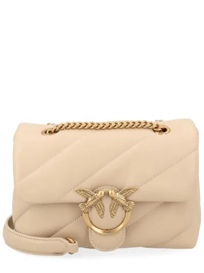 Pinko Borsa "love Puff" Mini In Neutral