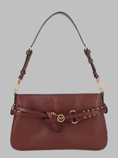 Pinko Elegant Mini Shoulder Bag In White