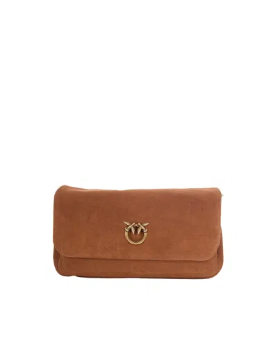 Pinko Borsa Click Soft Baguette Marrone In Brown