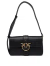 Pinko Soft Mini Love Bag Leather Shoulder Bag In Black