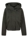 Pinko Bottiglia Bomber Gabardina Tin In Green