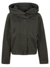 Pinko Bottiglia Bomber Gabardina Tin In Verde Grigiastro