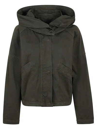 Pinko Bottiglia Bomber Gabardina Tin In Green