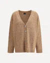 Pinko Sequin-embellished Buttoned Cardigan In Brown
