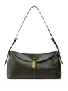 Pinko Bovine-leather Top-handle Shoulder Bag In Green