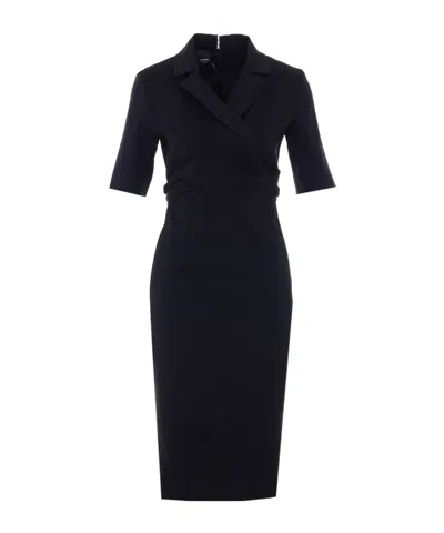 Pinko Collared Dress In Black