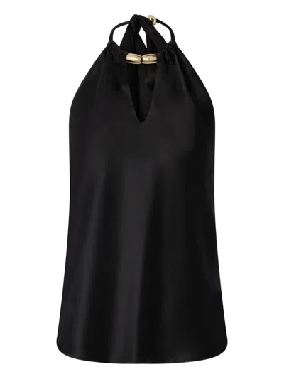 Pinko 'briscola' Halterneck Top In Black