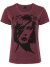 Pinko Bowie-print T-shirt In Brown
