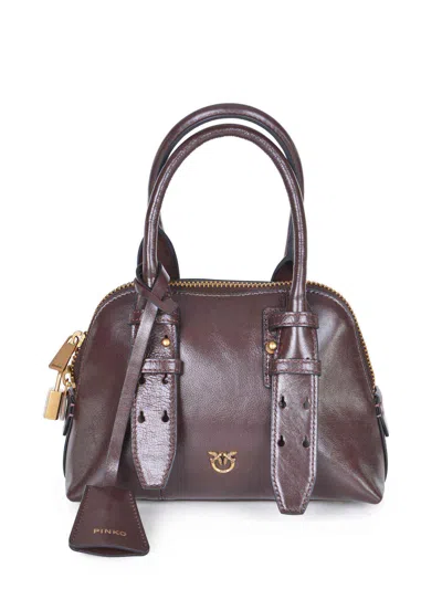 Pinko "bowling Bag" In Brown