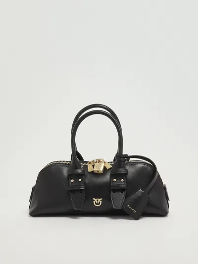 Pinko Bowling Bag Baguette Tote In Black