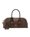 Pinko Bowling Bag Baguette Vitello Morbido In Brown