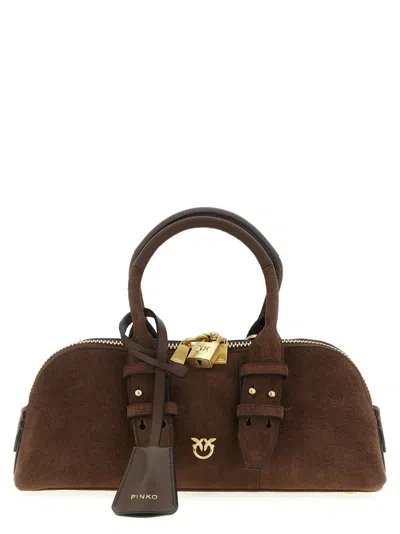 Pinko 'bowling Baguette' Shoulder Bag In Brown