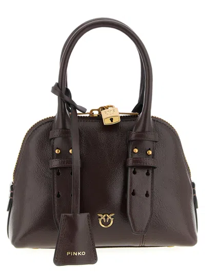 PINKO BOWLING MINI HAND BAGS BORDEAUX