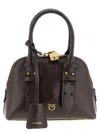Pinko Bowling Mini Handbag In Burgundy