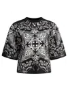 Pinko Boxy Silhouette Cotton T-shirt In Black