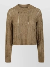 PINKO BRAIDED CABLE KNIT SWEATER