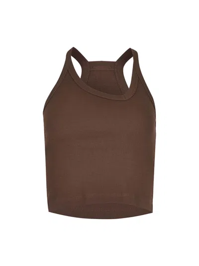 Pinko "brandy" Tank Top In Brown