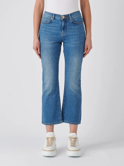 Pinko Brenda Bootcut Jeans In Denim Vintage