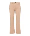 Pinko Brenda Mid-rise Bootcut Jeans In Nude