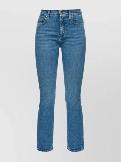 Pinko Brenda Trousers Featuring Five-pocket Design In Blue