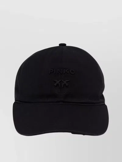 Pinko Brimmed Hats With Curved Brim In Black