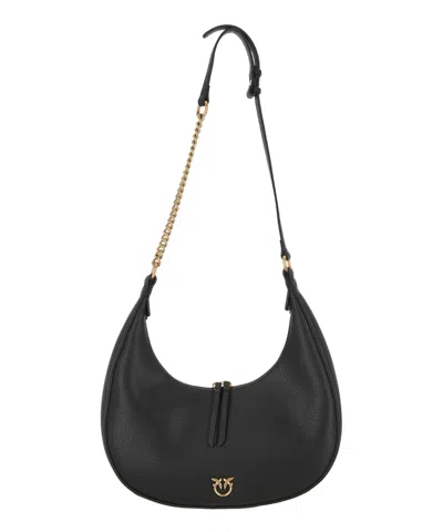 Pinko Brioche Hobo Bag In Black