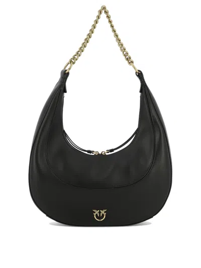 Pinko "brioche Hobo Handbag" Shoulder Handbag In Black