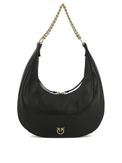 Pinko Classic Brioche Bag Hobo Shoulder Bags Black