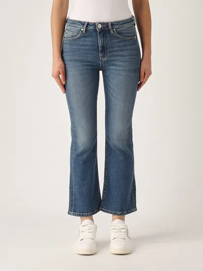 Pinko Britney Bootcut Denim Comfort Jeans In Lavaggio Medio