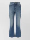 Pinko Power Stretch Denim Flared Jeans In Blue
