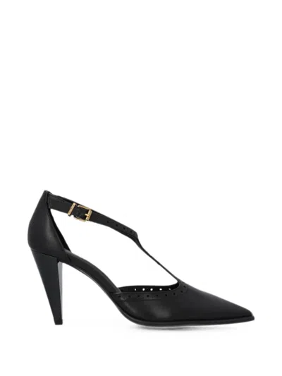 Pinko Brogue-detail T-bar Pumps In Black