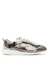 Pinko Reby 10 Mirror Fabric Sneakers With Sequins