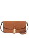 Pinko Saddle Medium Clutch Bag Adjustable Strap In Brown