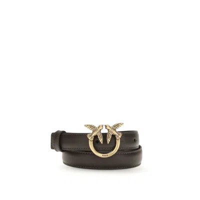 Pinko Brown Calf Leather Bos Taurus Regular Belt