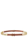 Pinko Chain Insert Belt Belts Brown In Brown