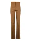 Pinko High-waisted Straight-leg Trousers In Viscose Blend