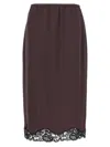 Pinko Gabbia Skirts In Brown
