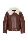 Pinko Brown Jacket For Girl In Brown
