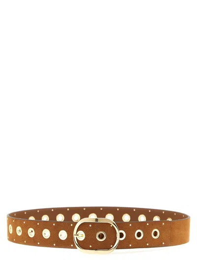 Pinko Brown Lamb Leather Regular Women's Belt