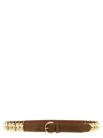 Pinko Brown Lamb Leather Regular Women's Belt
