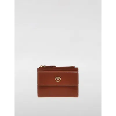 Pinko Brown Leather Leather Wallet