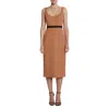 Pinko Brown Polyester Dress